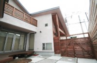 福岡市　新築住宅　中庭